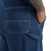 loose fit denim bib overall