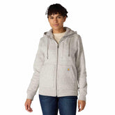 women's relaxed fit midweight sherpa-lined full-zip sweatshirt
