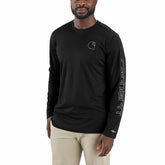 force sun defender™ lightweight long-sleeve logo graphic t-shirt