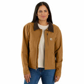 women's re-engineered rugged flex® loose fit canvas detroit jacket
