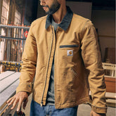 re-engineered rugged flex® relaxed fit duck detroit jacket - 1 warm rating