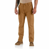 rugged flex® relaxed fit garment dyed duck double-front utility pant