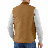 relaxed fit firm duck insulated rib collar vest