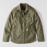 women's tencel™ fiber series relaxed fit canvas coat - 1 warm rating