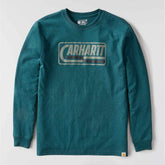 loose fit heavyweight long-sleeve logo graphic t-shirt