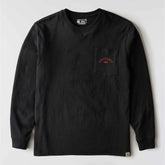 loose fit heavyweight long-sleeve pocket longhorn graphic t-shirt