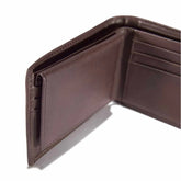 oil tan passcase wallet
