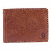 patina leather bifold wallet