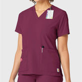 women's force cross-flex v-neck scrub top