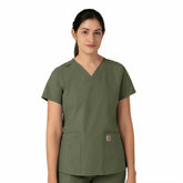 women's force essentials v-neck scrub top