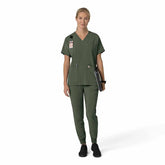 women's force cross-flex oversized v-neck scrub top
