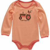 girls' long sleeve tractor bodysuit (baby)