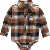 boys' long sleeve flannel bodysuit (baby)