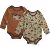 boys' 2-piece long sleeve outdoor bodysuit set (baby)
