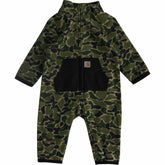 boys' long sleeve zip-front printed sherpa coverall (baby)