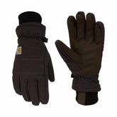 insulated duck/synthetic leather knit cuff glove