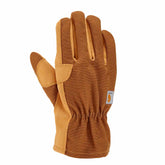 women's duck/synthetic leather open cuff glove