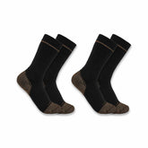 midweight cotton blend steel toe boot sock 2-pack