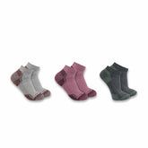 women's midweight cotton blend low cut sock 3 pack