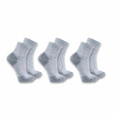 midweight cotton blend quarter sock 3-pack