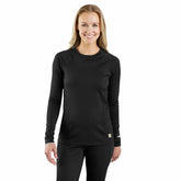 women's force heavyweight stretch base layer crewneck