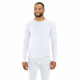 midweight stretch cotton rib base layer crewneck