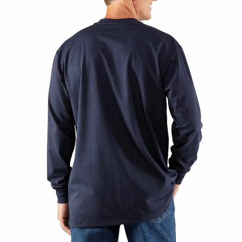 flame-resistant carhartt force® cotton long-sleeve henley