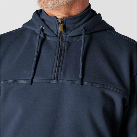 rain defender® loose fit heavyweight quarter-zip hoodie
