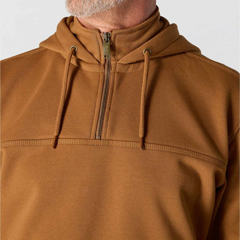 rain defender® loose fit heavyweight quarter-zip hoodie
