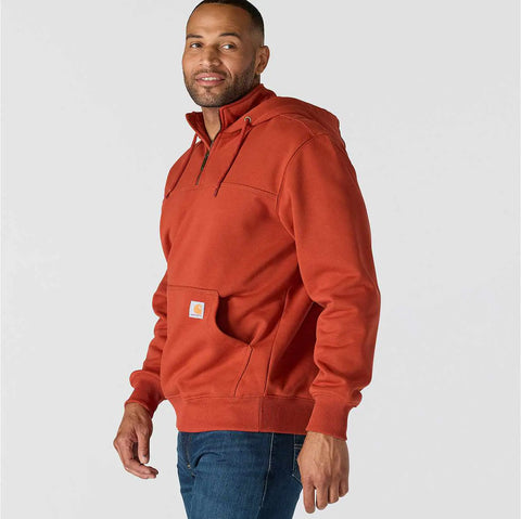 rain defender® loose fit heavyweight quarter-zip hoodie