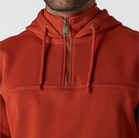 rain defender® loose fit heavyweight quarter-zip hoodie