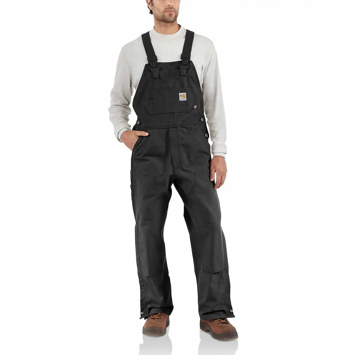 flame-resistant duck bib overall/unlined