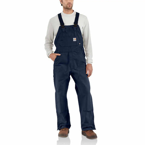 flame-resistant duck bib overall/unlined