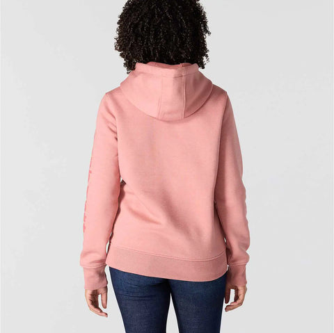 women's relaxed fit midweight logo sleeve graphic hoodie
