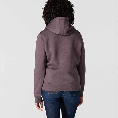 women's relaxed fit midweight logo sleeve graphic hoodie