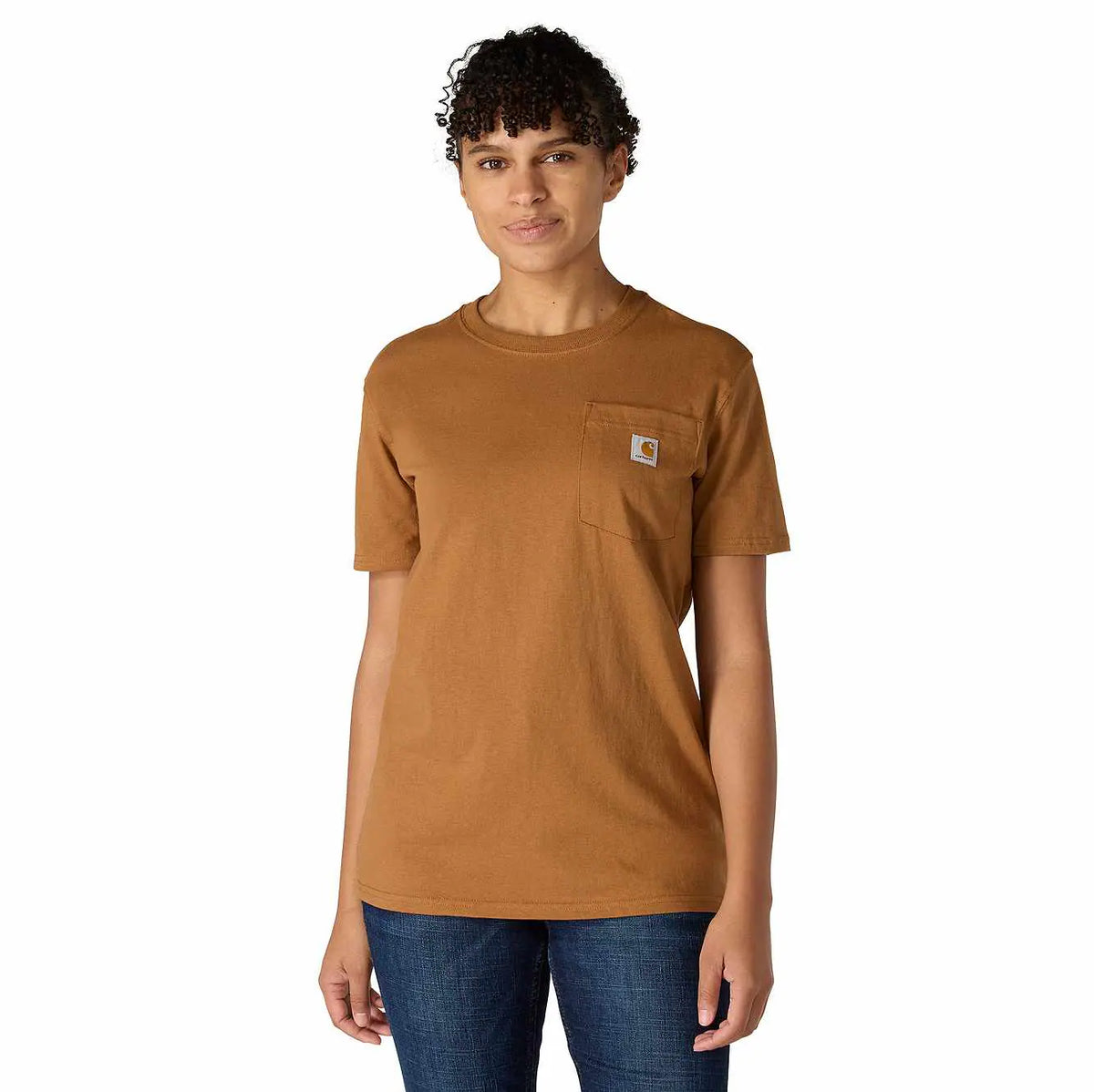 women's loose fit heavyweight short-sleeve pocket t-shirt