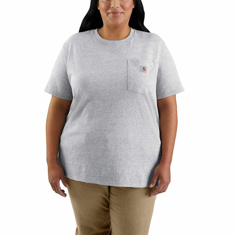 women's loose fit heavyweight short-sleeve pocket t-shirt