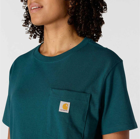 women's loose fit heavyweight short-sleeve pocket t-shirt