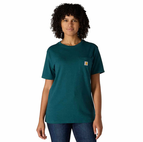 women's loose fit heavyweight short-sleeve pocket t-shirt