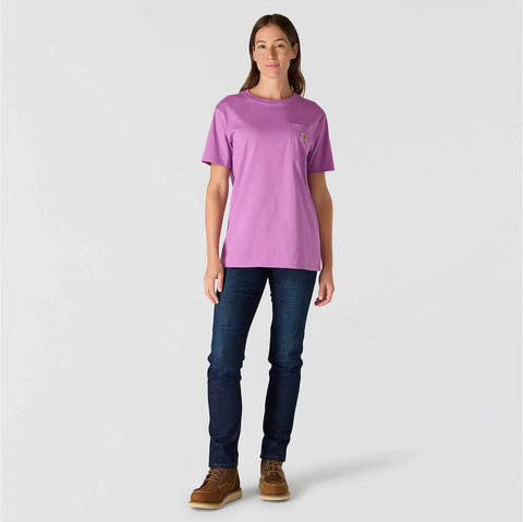 women's loose fit heavyweight short-sleeve pocket t-shirt