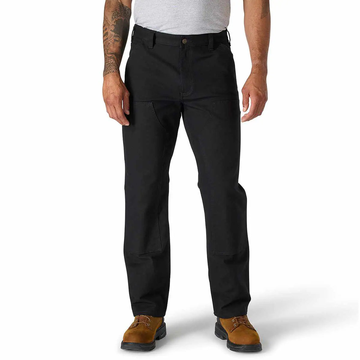relaxed straight rugged flex® duck double-front dungaree