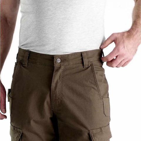 relaxed straight steel double-front cargo pant