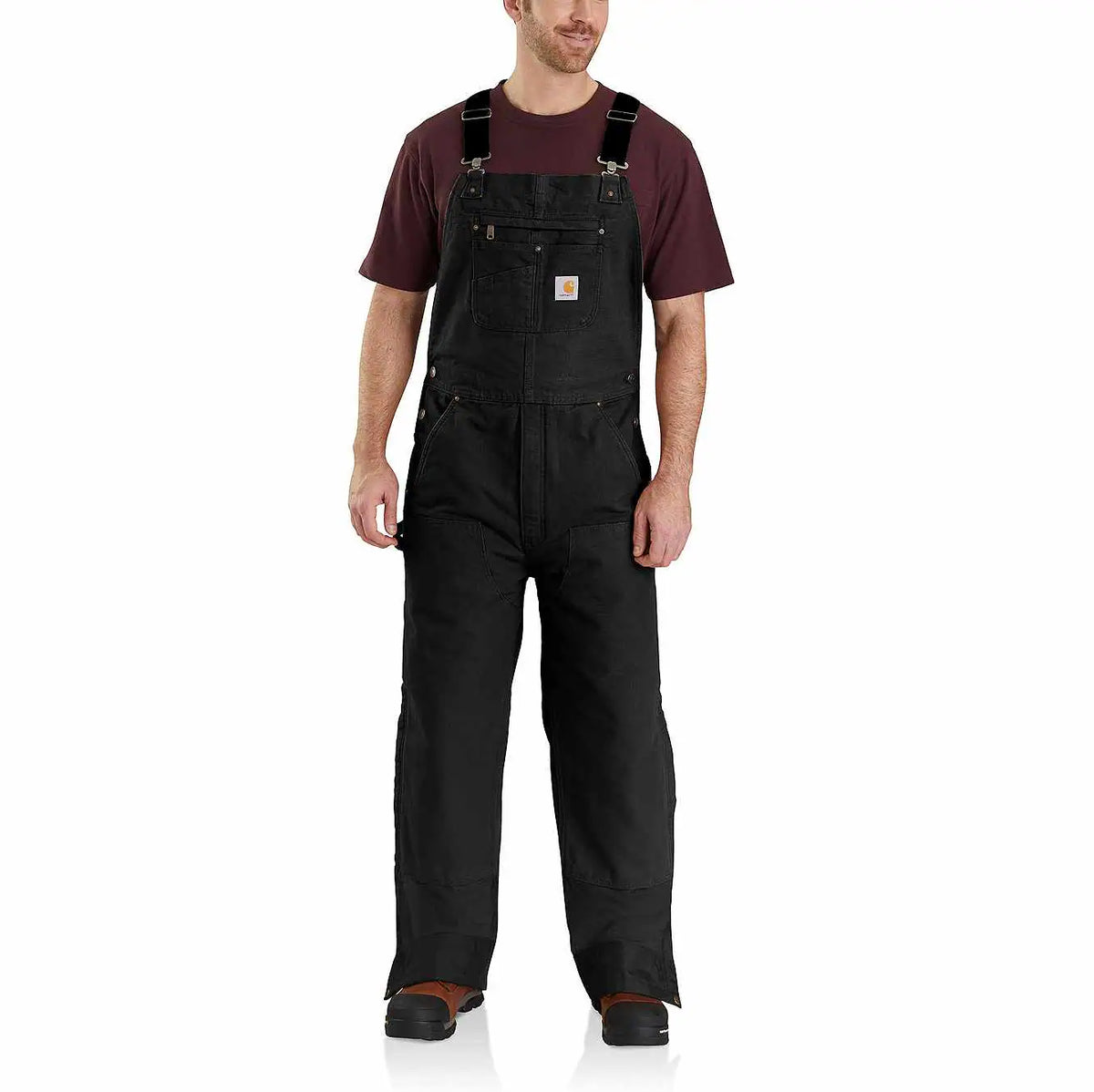 men's insulated bib overall - loose fit - duck - 3 warmest rating