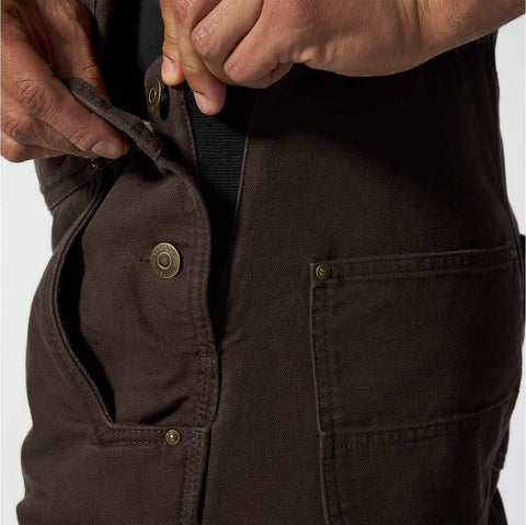 men's insulated bib overall - loose fit - duck - 3 warmest rating