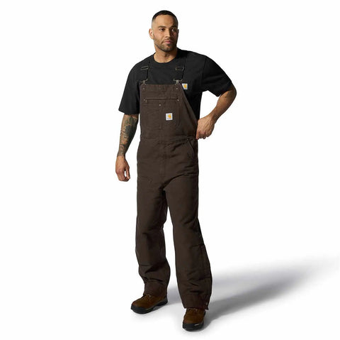 men's insulated bib overall - loose fit - duck - 3 warmest rating