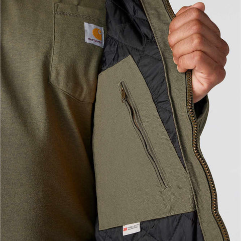 men's insulated active jac - loose fit - washed duck - 3 warmest rating