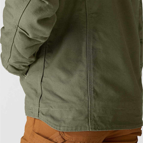 women's sherpa lined jacket - loose fit - washed duck - 3 warmest rating