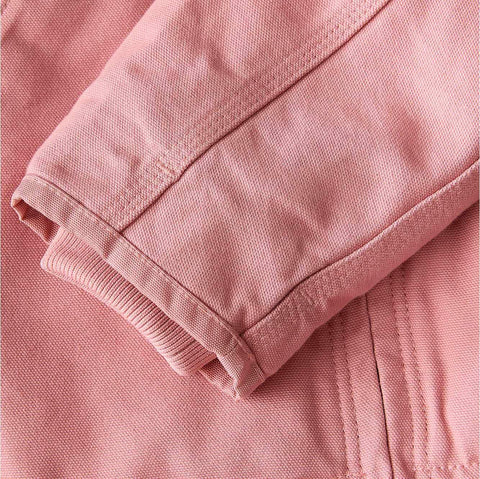 women's sherpa lined jacket - loose fit - washed duck - 3 warmest rating