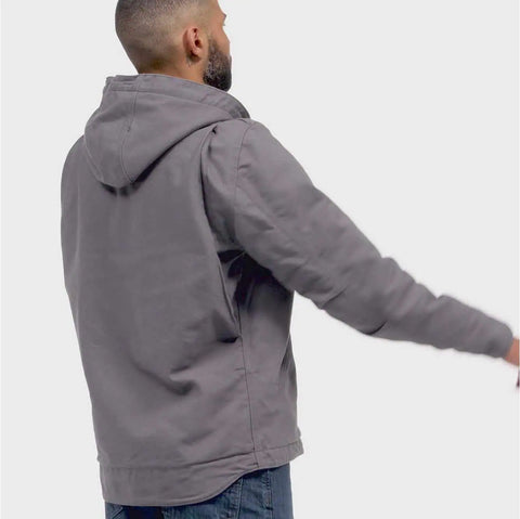 men's sherpa-lined jacket - relaxed fit - washed duck - 3 warmest rating