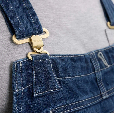 loose fit denim bib overall